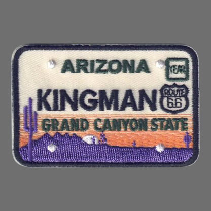 Kingman ARIZONA Souvenir License Plate Patch - 1140