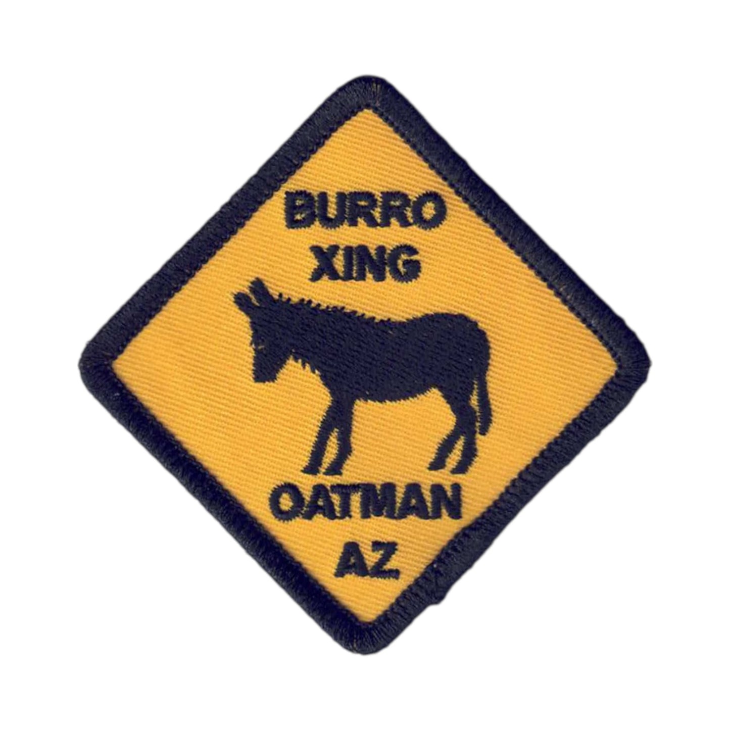 Oatman Arizona Burro Crossing Souvenir Patch - 1145