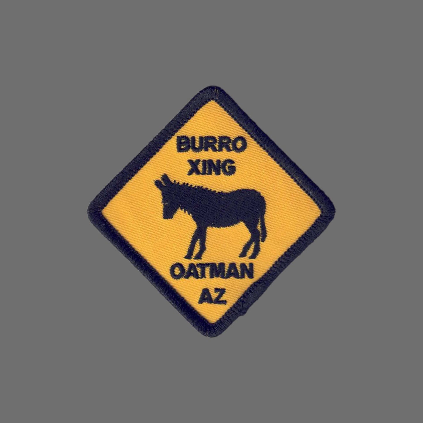 Oatman Arizona Burro Crossing Souvenir Patch - 1145
