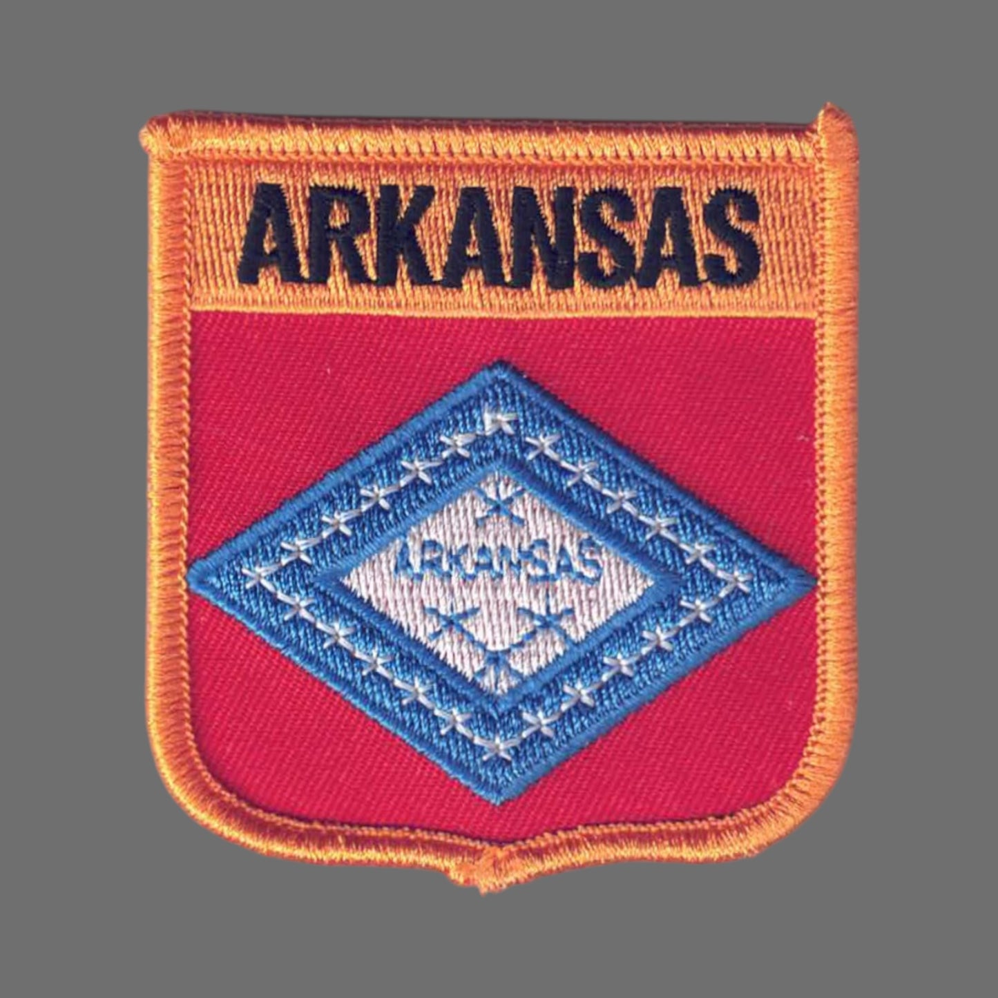 ARKANSAS Med Sate Flag Souvenir Patch - 1155