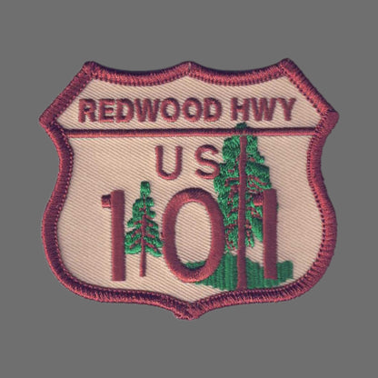 REDWOOD HWY US 101 Souvenir Patch- 1208