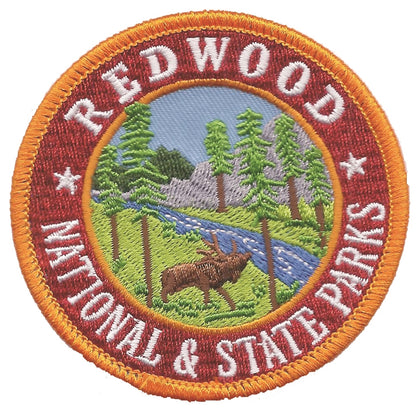 REDWOOD NATIONAL & STATE PARKS souvenir embroidered patch