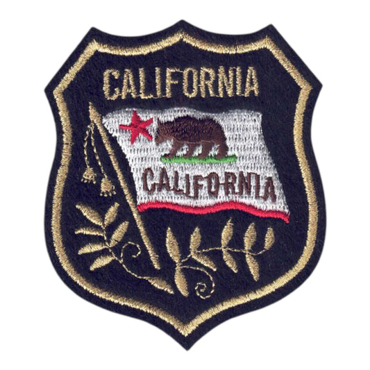 CALIFORNIA Mylar Shield Souvenir Patch - 1222