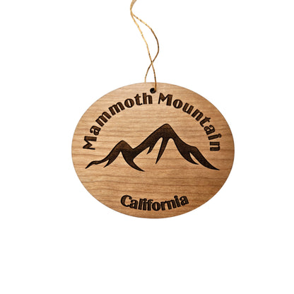 Mammoth Mountain Ornament Wood Souvenir - 15125