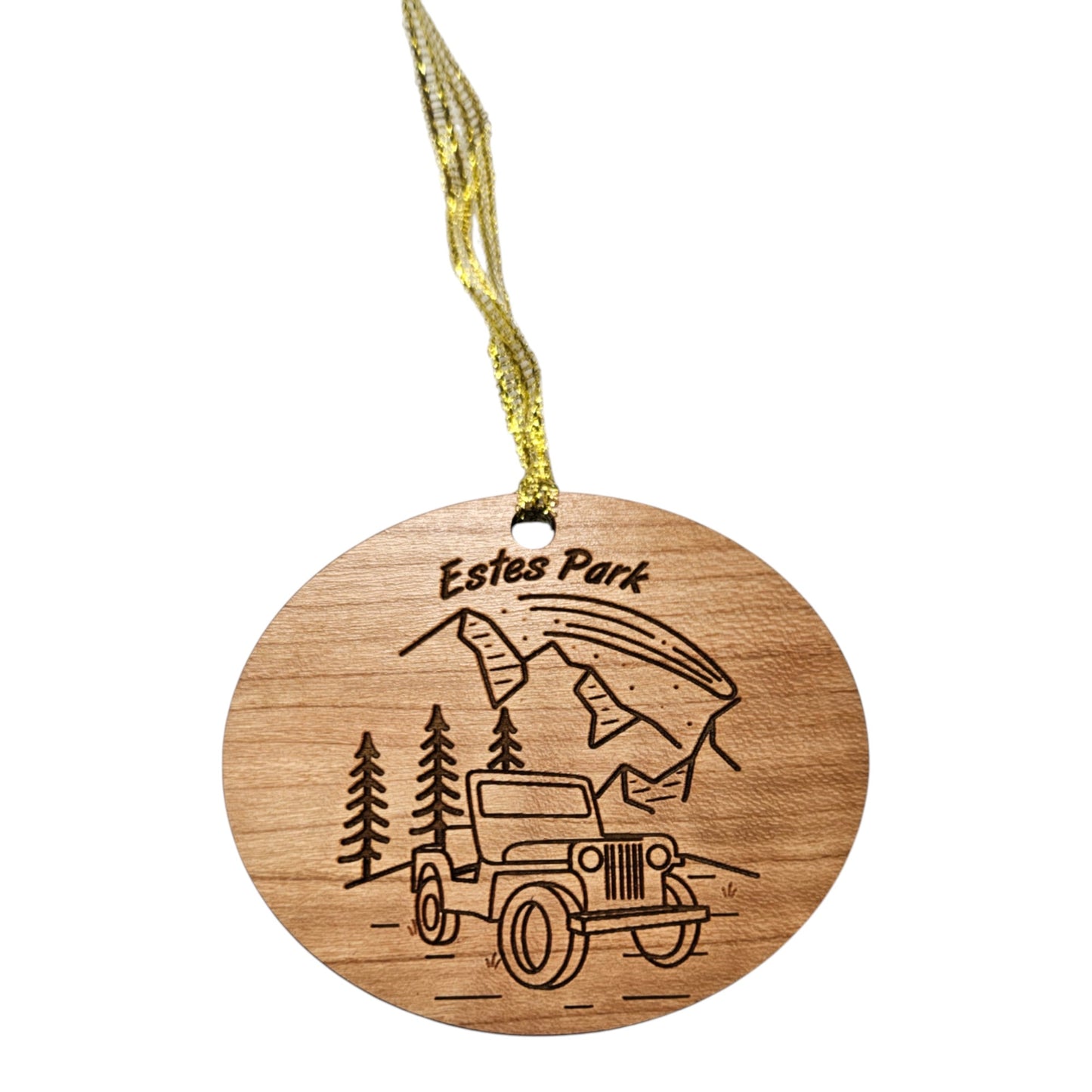 Estes Park Ornament - 4 Wheeling SUV - Colorado Souvenir - 15317