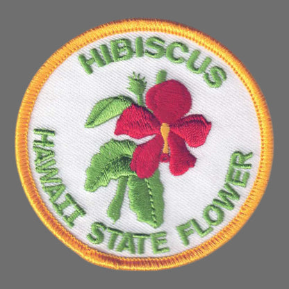 Hawaii Hibiscus State Flower Souvenir Patch - 1575