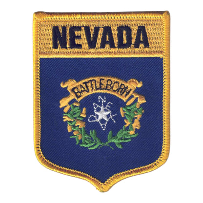 NEVADA LG Flag Shield Souvenir Patch - 2402
