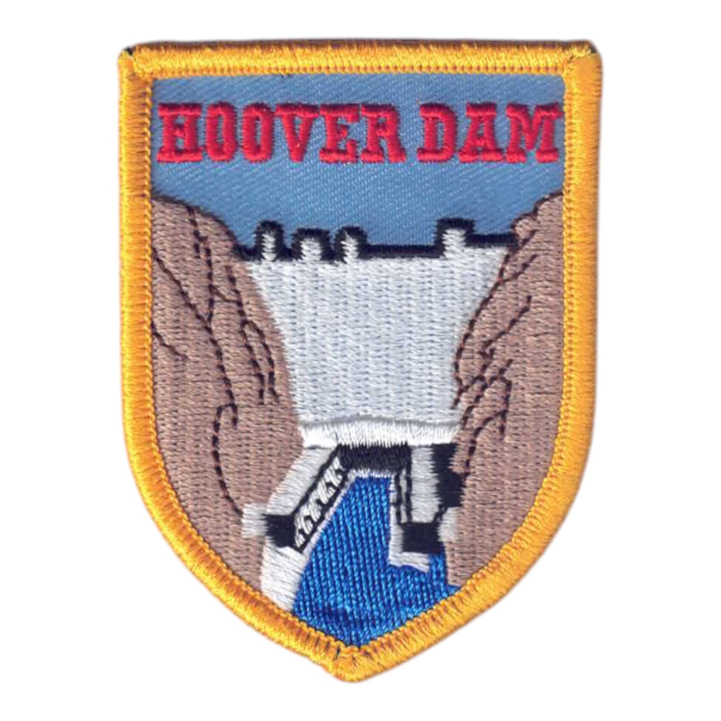 HOOVER DAM Shield Souvenir Patch - 2446