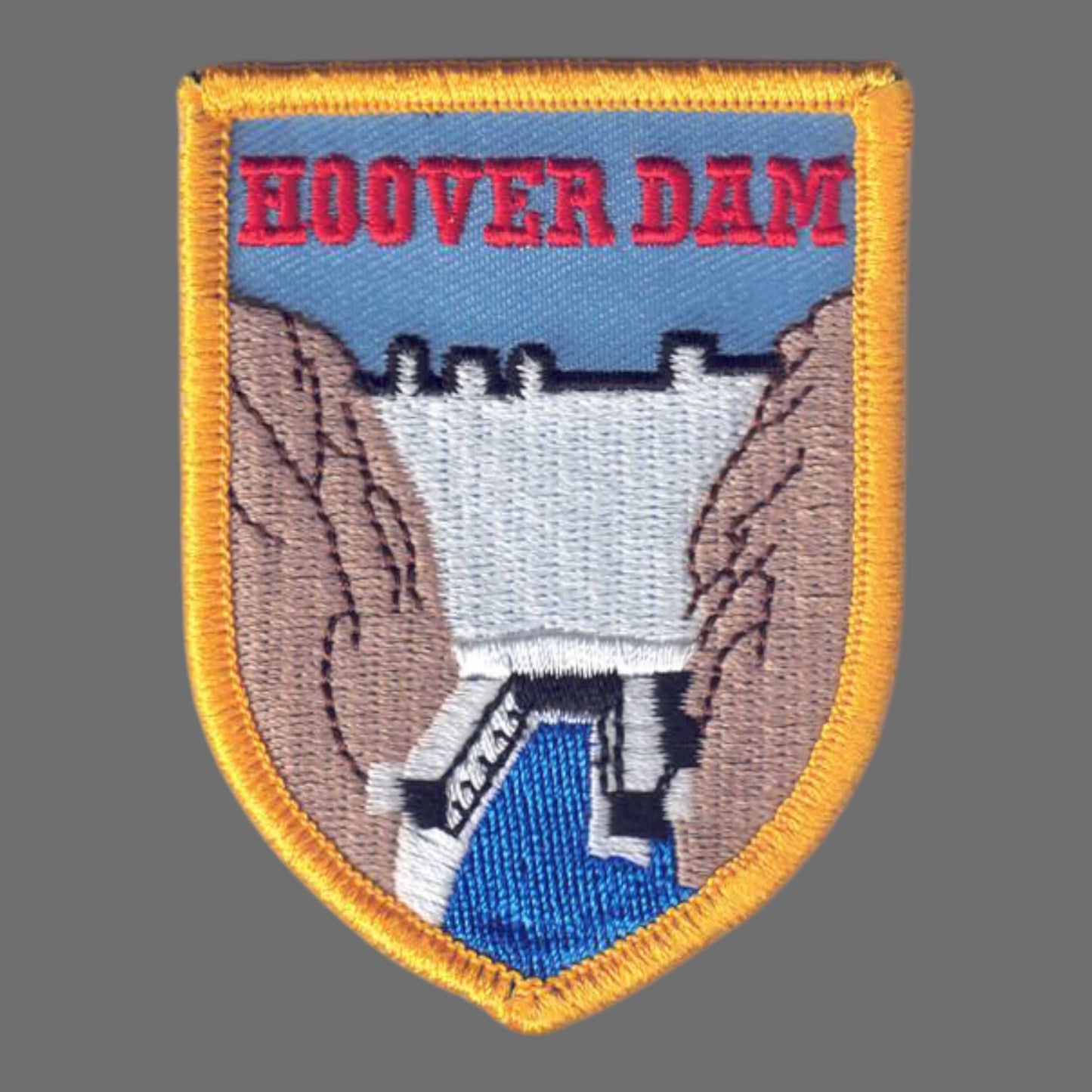 HOOVER DAM Shield Souvenir Patch - 2446