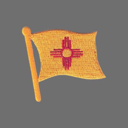 New Mexico Wavy Flag Patch - 2586