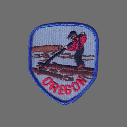 Vintage OREGON logger Patch - 2853