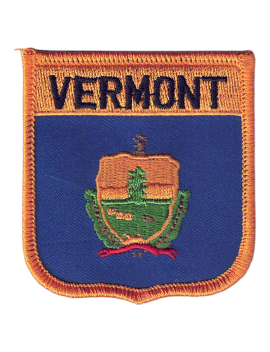 VERMONT Med Flag Shield Souvenir Patch - 3255