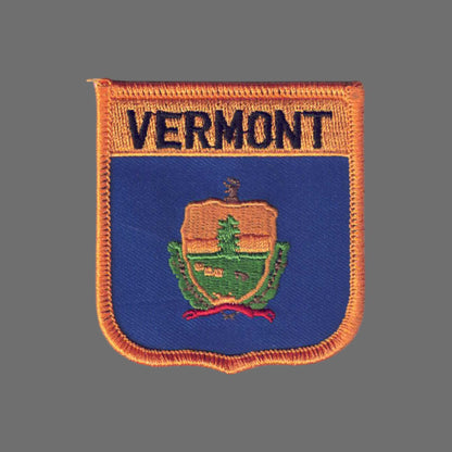 VERMONT Med Flag Shield Souvenir Patch - 3255