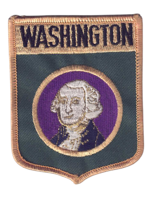 WASHINGTON LG Flag Shield Patch - 3352