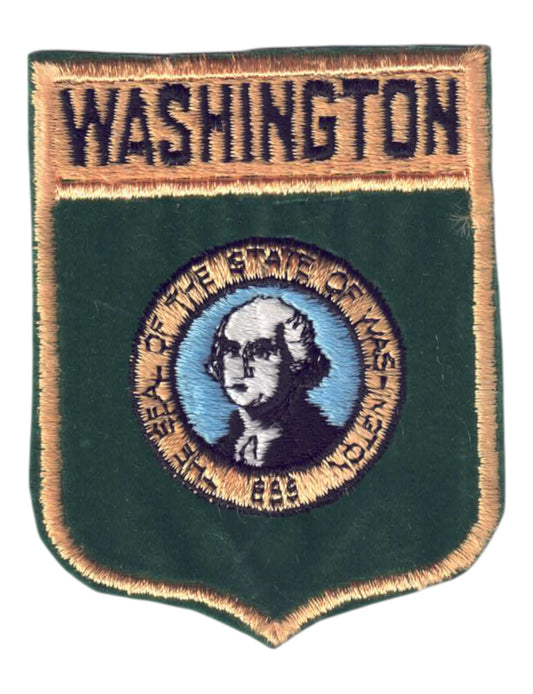 WASHINGTON LG Flag Shield Patch - 3352