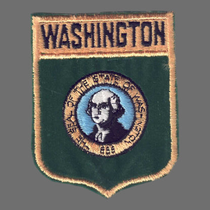 WASHINGTON LG Flag Shield Patch - 3352