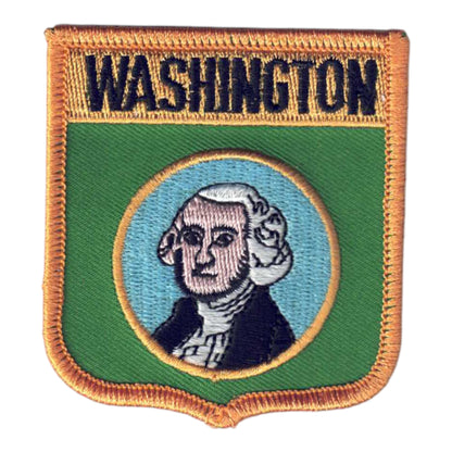 WASHINGTON Med Flag Shield Patch - 3355