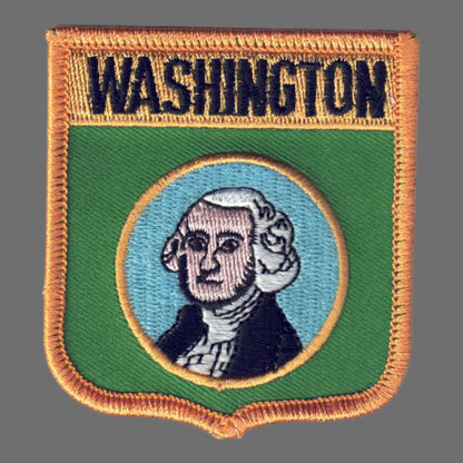 WASHINGTON Med Flag Shield Patch - 3355