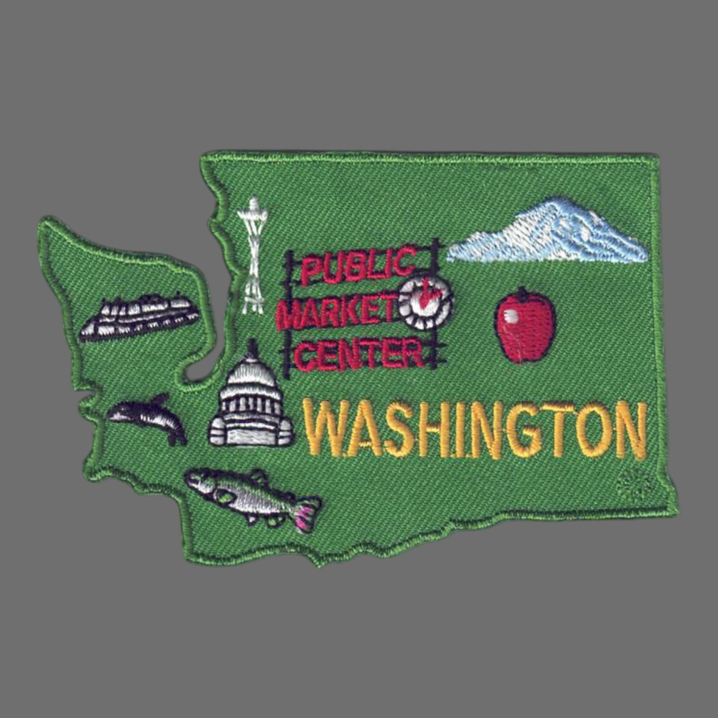 WASHINGTON WA State Map Patch - 3376
