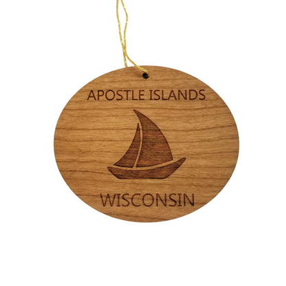 Wholesale Apostle Islands Wisconsin Ornament - Handmade In the USA Wood