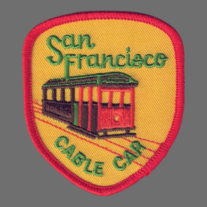 San Francisco CABLE CAR Path Red Border - 4006