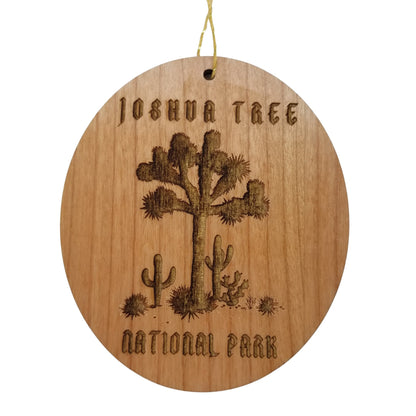 Joshua Tree National Park Ornament - Joshua Trees and Cactus Handmade Wood Ornament - California Souvenir - Christmas Travel Gift