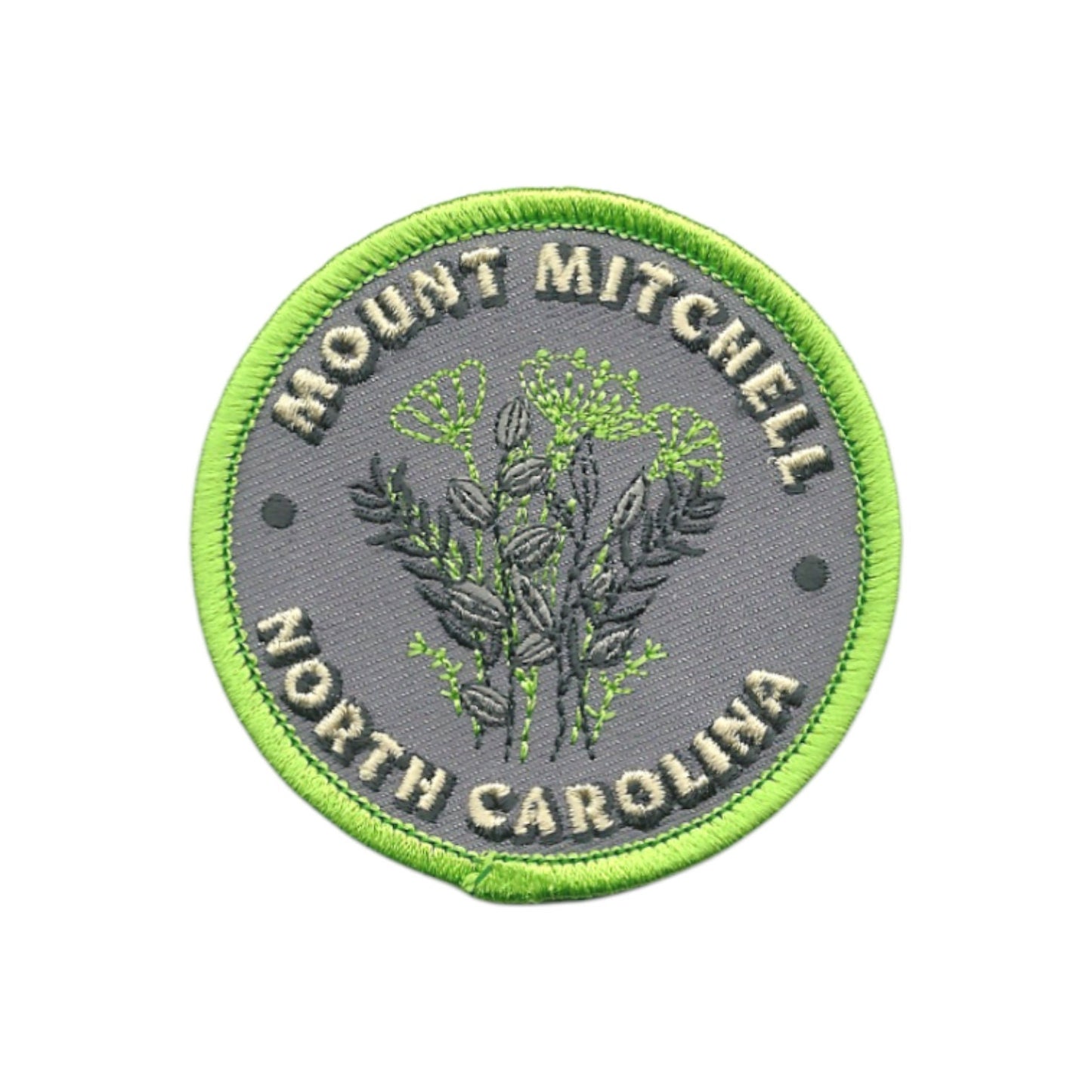 North Carolina Patch – Mount Mitchell NC Travel Patch Souvenir Applique 2.6" Iron On