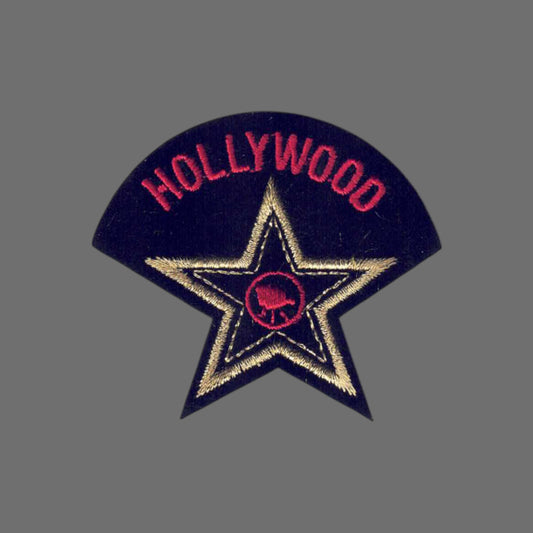 HOLLYWOOD star souvenir embroidered patch -4655