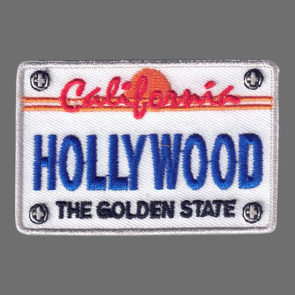 HOLLYWOOD License Plate Patch - 4658