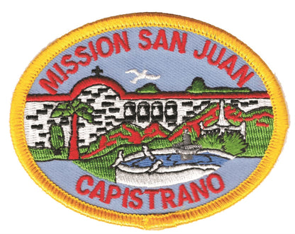 MISSION SAN JUAN CAPISTRANO souvenir embroidered patch