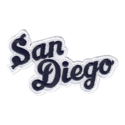 San Diego Script Patch Black - 4702-01/39