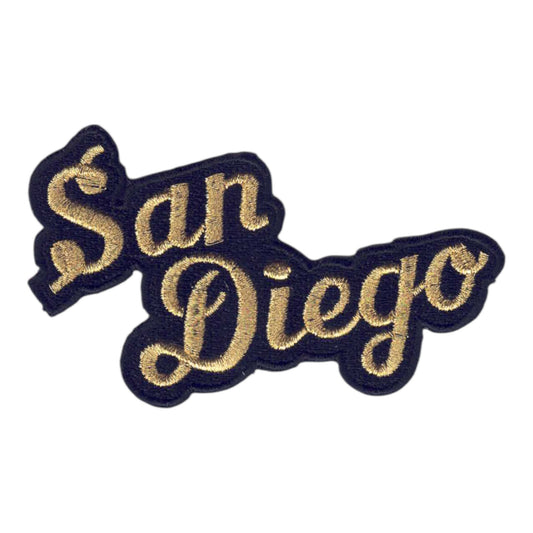 San Diego Script Text Patch  Gold- 4702-21M/01