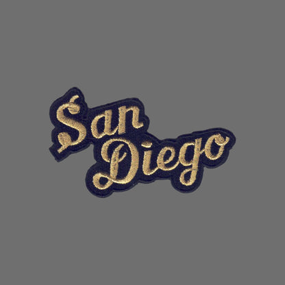 San Diego Script Text Patch  Gold- 4702-21M/01