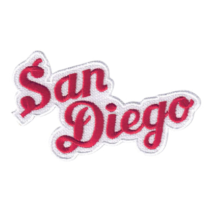 San Diego Script Text Patch Red - 4702-36/39