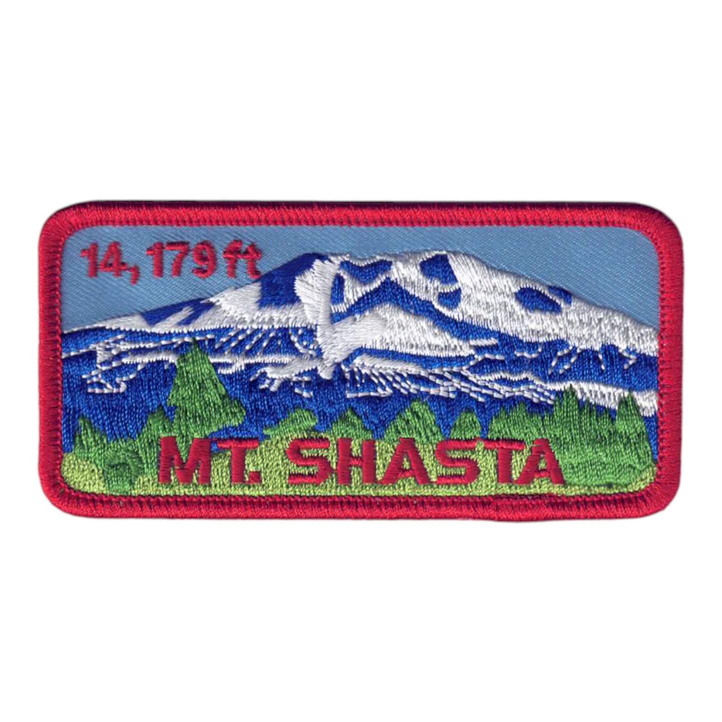 MT. SHASTA Rectangle Souvenir Patch - 4811