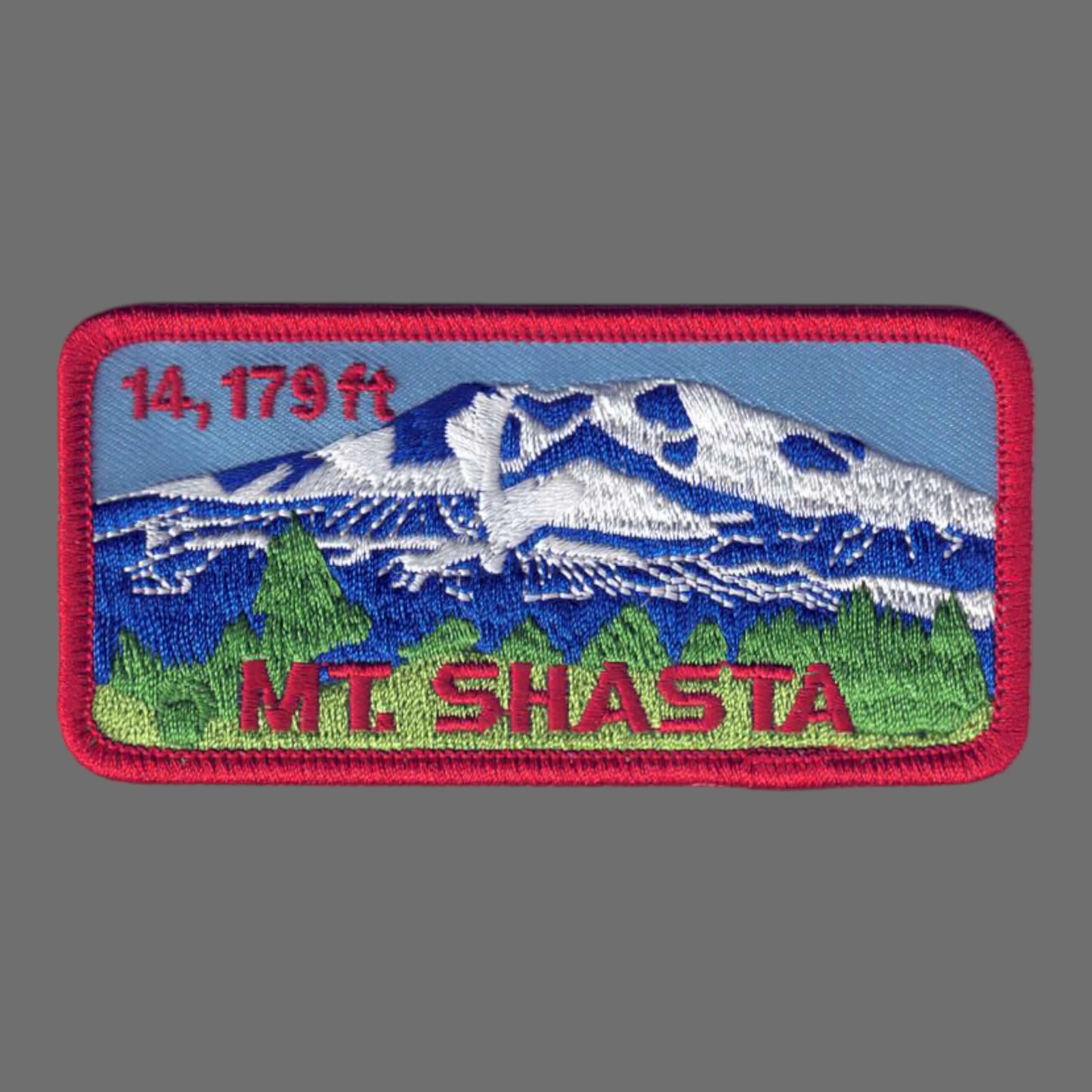 MT. SHASTA Rectangle Souvenir Patch - 4811