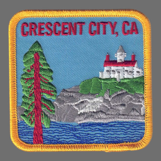 CRESCENT CITY, CA Souvenir Patch 3 Inch- 4813