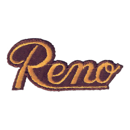 Reno Script Patch Yellow on Brown - 5002-21/17