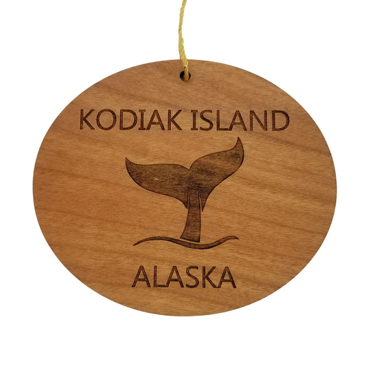 Wholesale Kodiak Island Ornament - Handmade Wood Souvenir