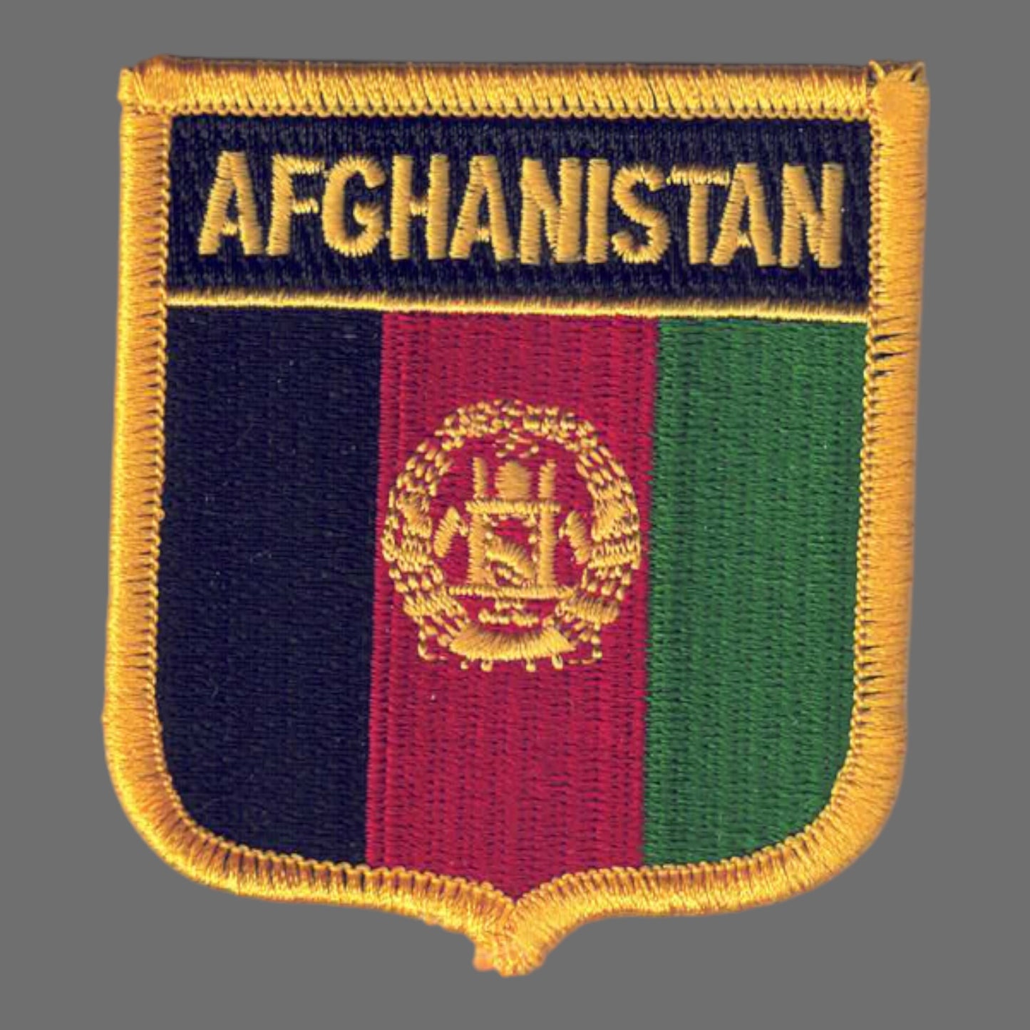 AFGHANISTAN Country Flag Shield Patch - 5991