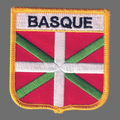 BASQUE Country Flag Shield Patch - 5996