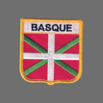 BASQUE Country Flag Shield Patch - 5996