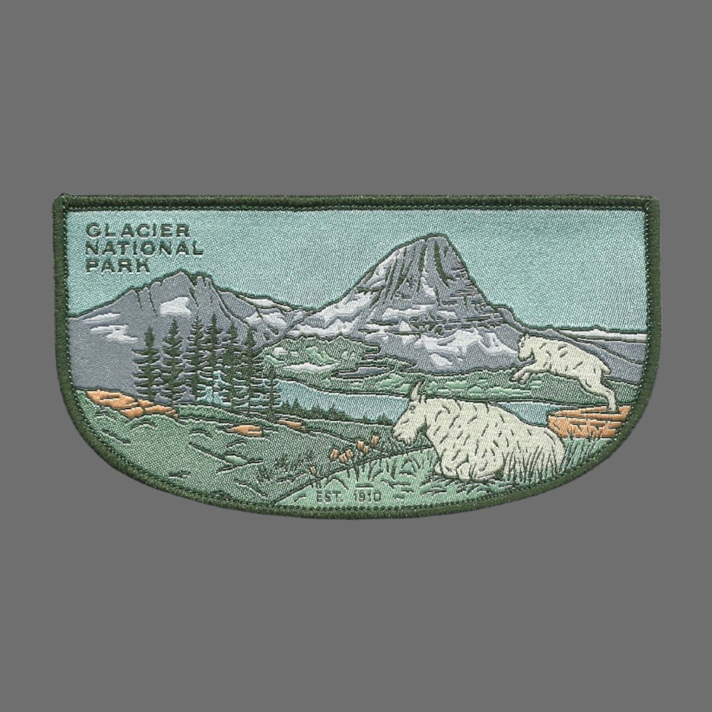 Montana Patch – Glacier National Park - Travel Patch – Souvenir Patch 4.5" Iron On Sew On Embellishment Applique