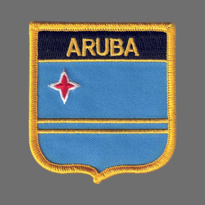 ARUBA Country Flag Shield Patch - 6031