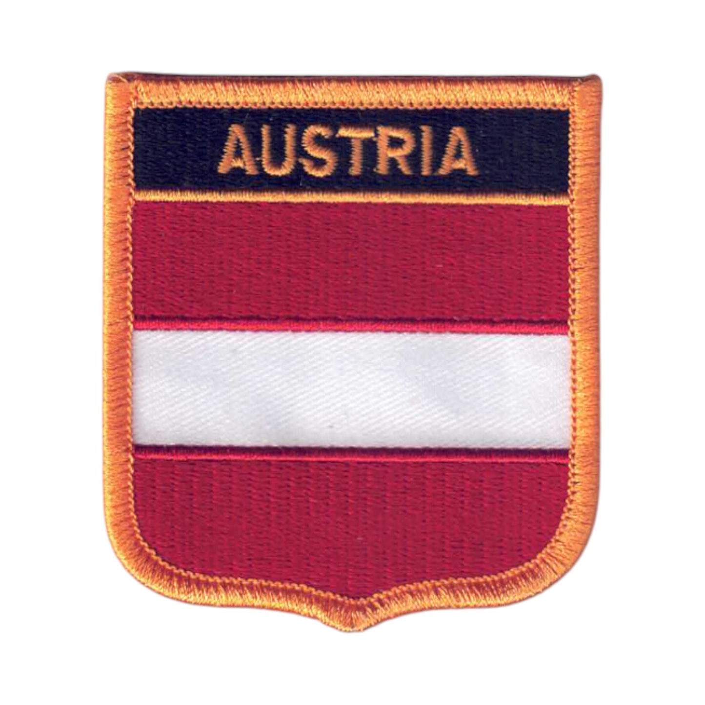 AUSTRIA Country Flag Shield Patch - 6051