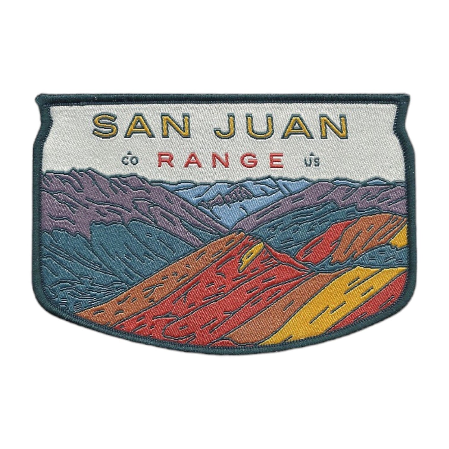 Colorado Patch – CO San Juan Range - Travel Patch – Souvenir Patch 3.75" Iron On Sew On Embellishment Applique