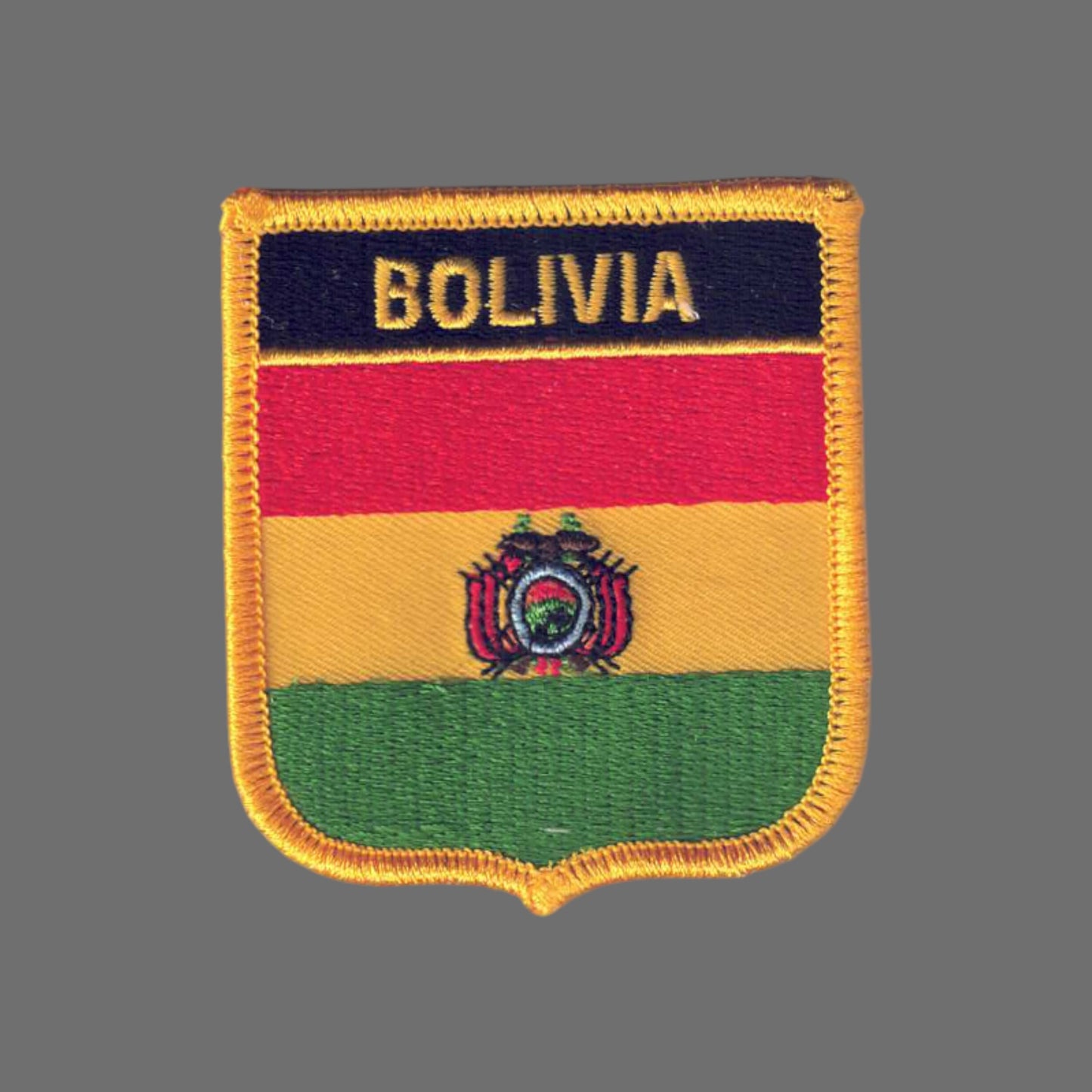 BOLIVIA Country Flag Shield Patch - 6091
