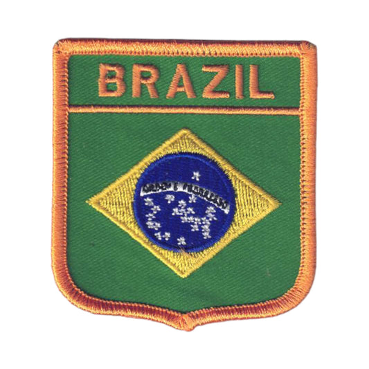 BRAZIL Country Flag Shield Patch - 6101