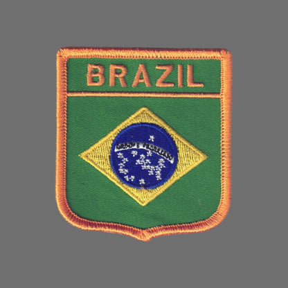 BRAZIL Country Flag Shield Patch - 6101