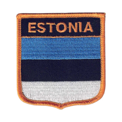 ESTONIA Flag Shield Patch - 6196